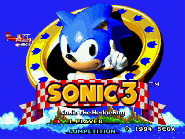 Sonic 3 Complete Title Screen